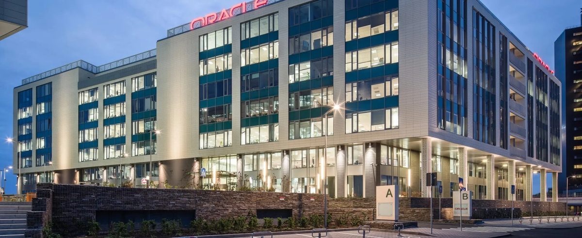 Oracle office building at Floreasca Park, Bucharest