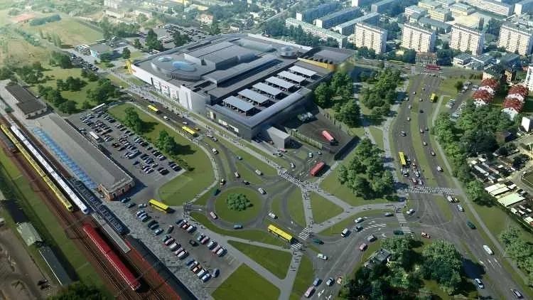 Retail development — aerial view