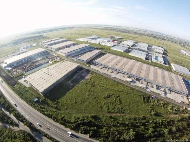 Logistics park, Bucharest West — aerial view