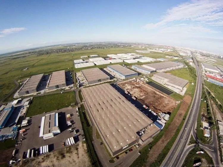 Logistics park, Bucharest West — aerial view