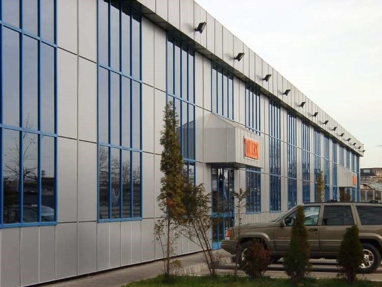 Industrial building façade