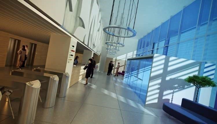 Office lobby interior